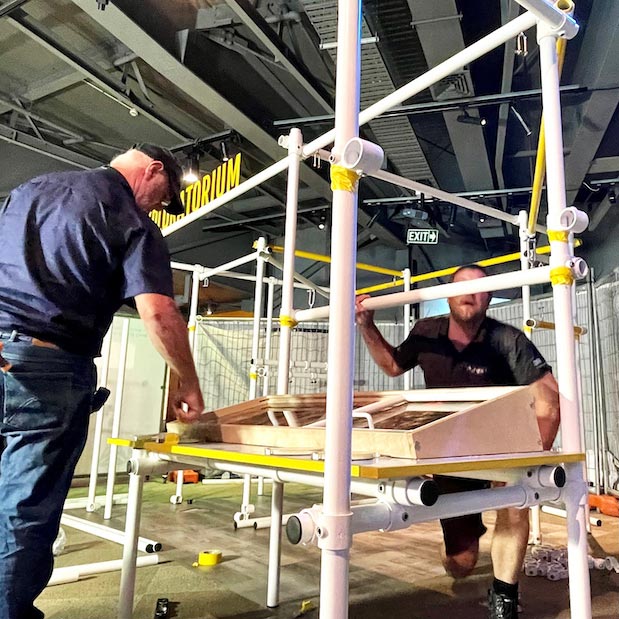 Museum Exhibition Frame Assembly