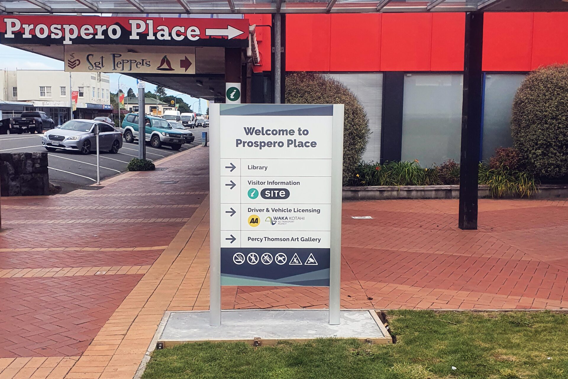 Prospero Place wayfinding signage upgrade