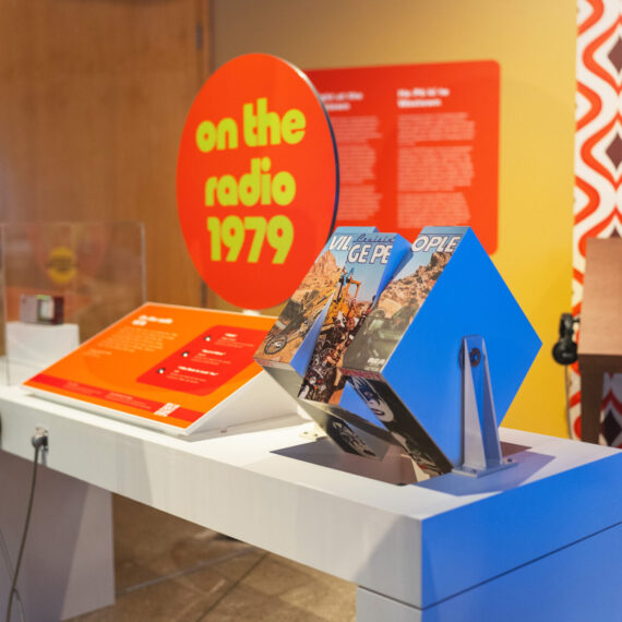 Listening post music tables at Kount Five Plus Two exhibition