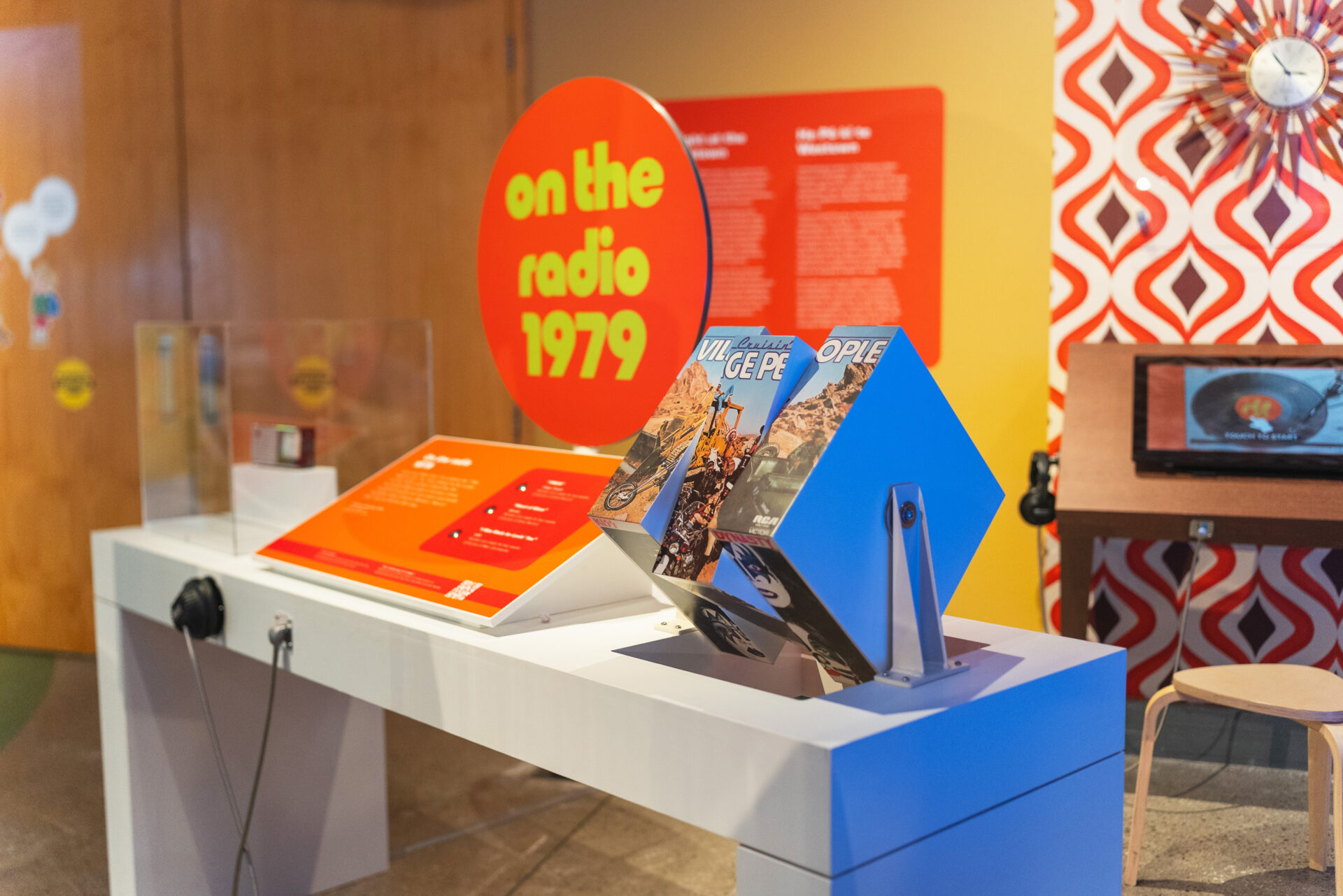 Listening post music tables at Kount Five Plus Two exhibition